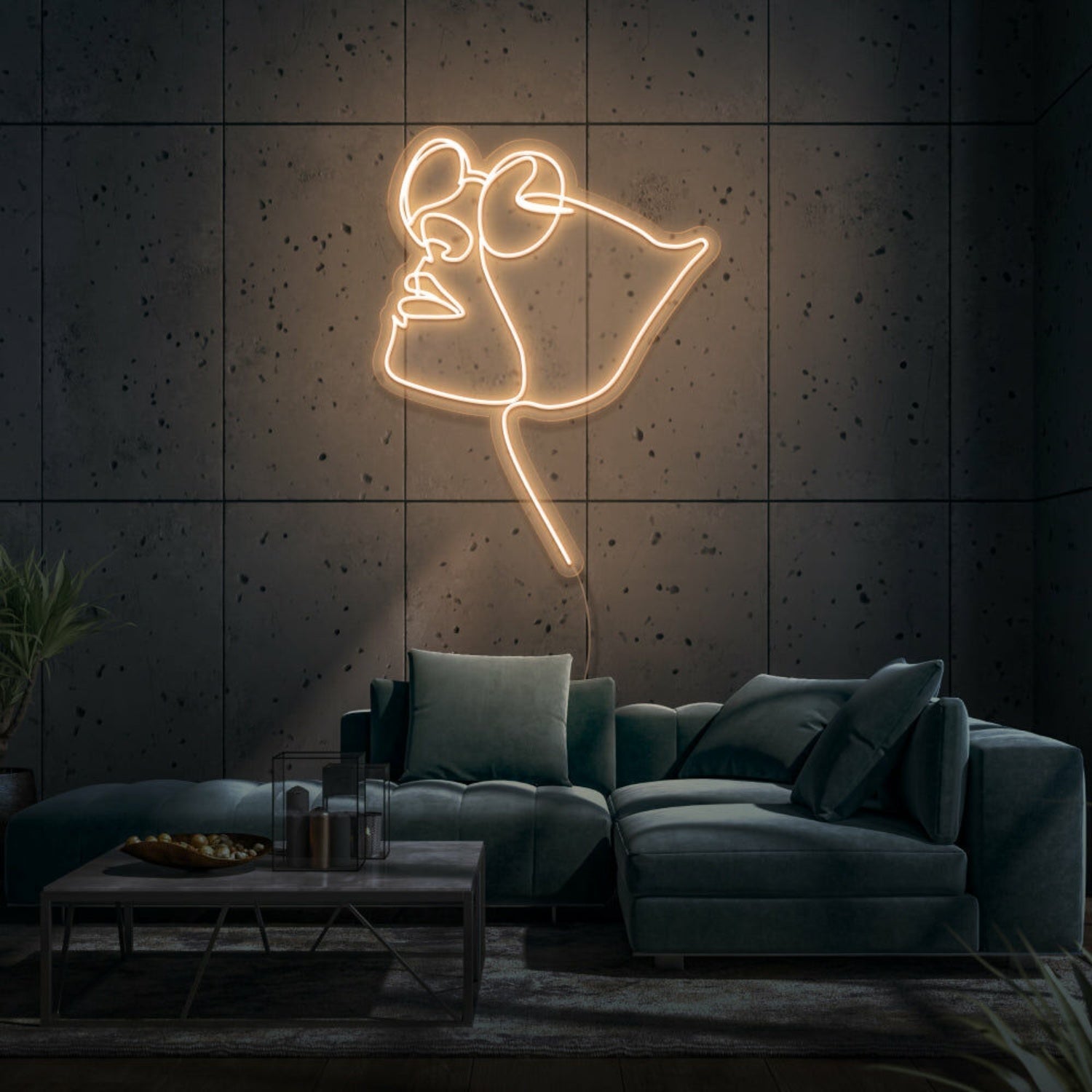 Face With Glasses Led Sign - Shineneon