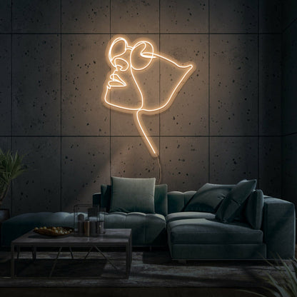 Face With Glasses Led Sign - Shineneon