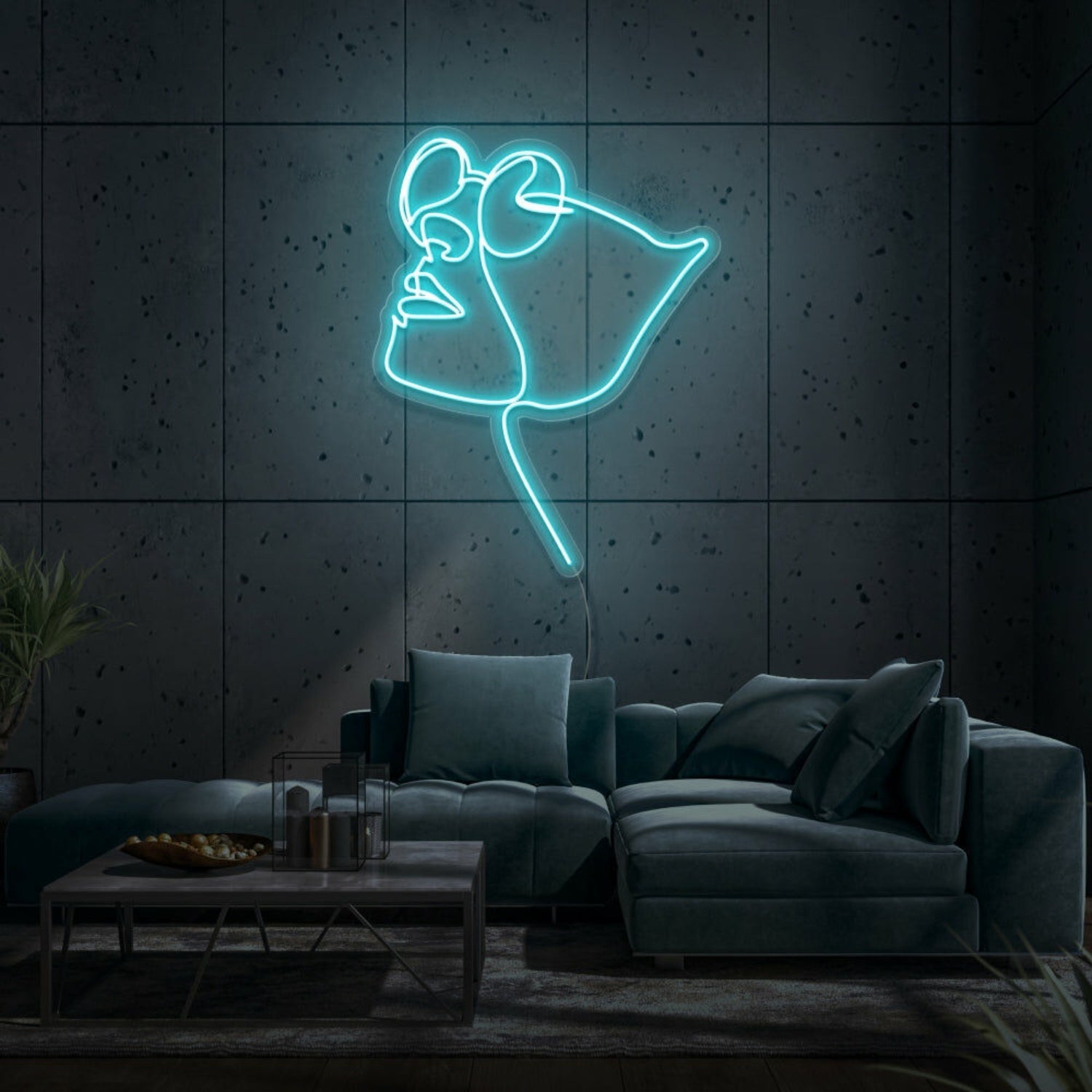 Face With Glasses Led Sign - Shineneon