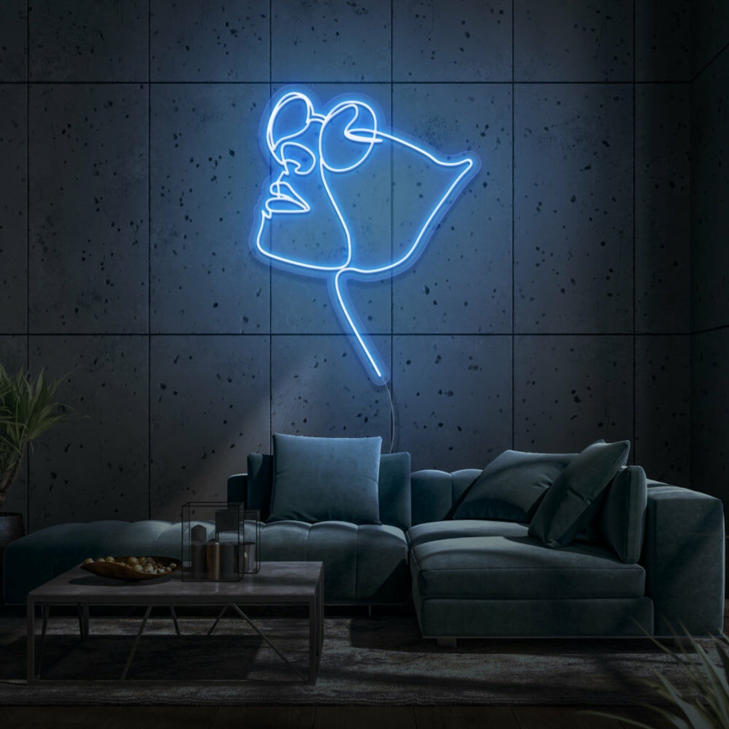Face With Glasses Led Sign - Shineneon