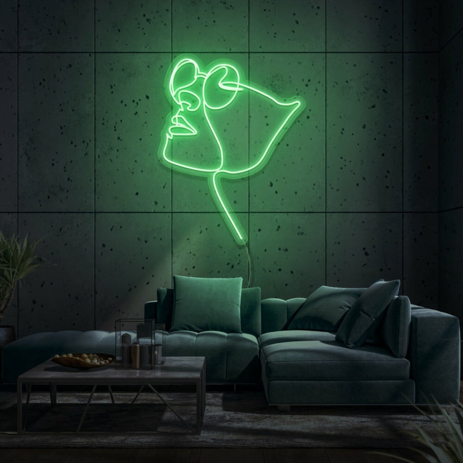 Face With Glasses Led Sign - Shineneon