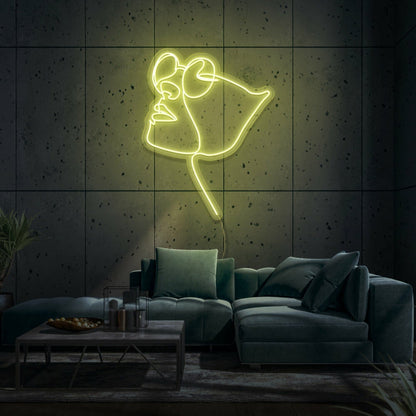 Face With Glasses Led Sign - Shineneon
