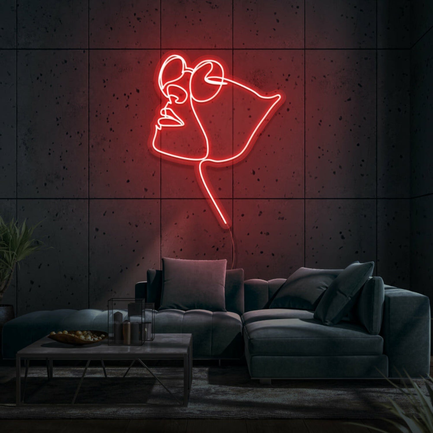 Face With Glasses Led Sign - Shineneon