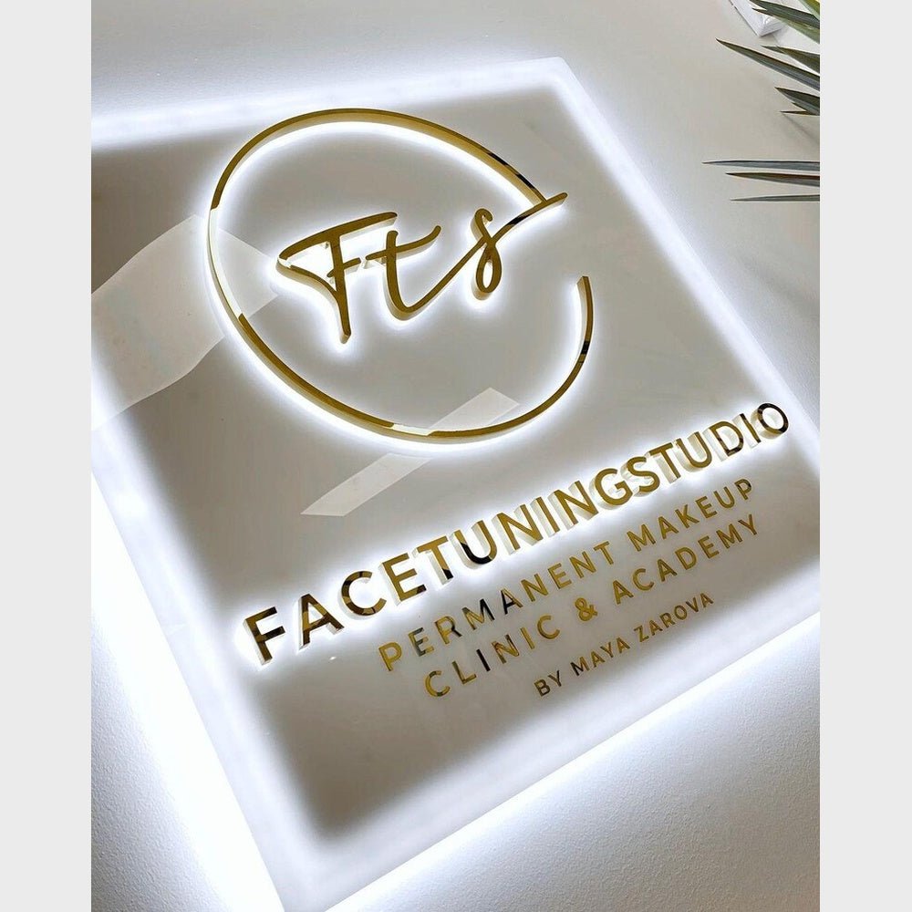 Facetuningstudio 3D Backlit Channel Letters Led Light Sign - Shineneon