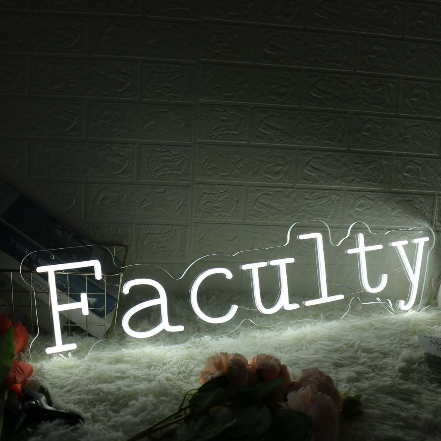 Faculty White Led Neon Sign - Shineneon