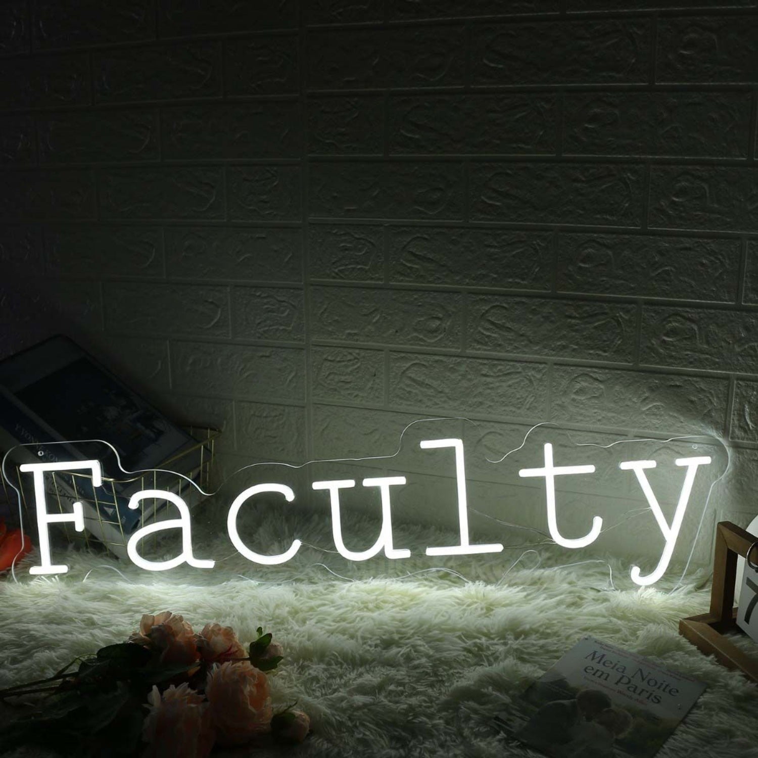 Faculty White Led Neon Sign - Shineneon