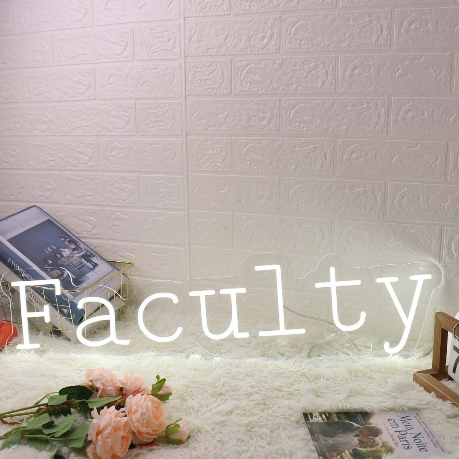 Faculty White Led Neon Sign - Shineneon