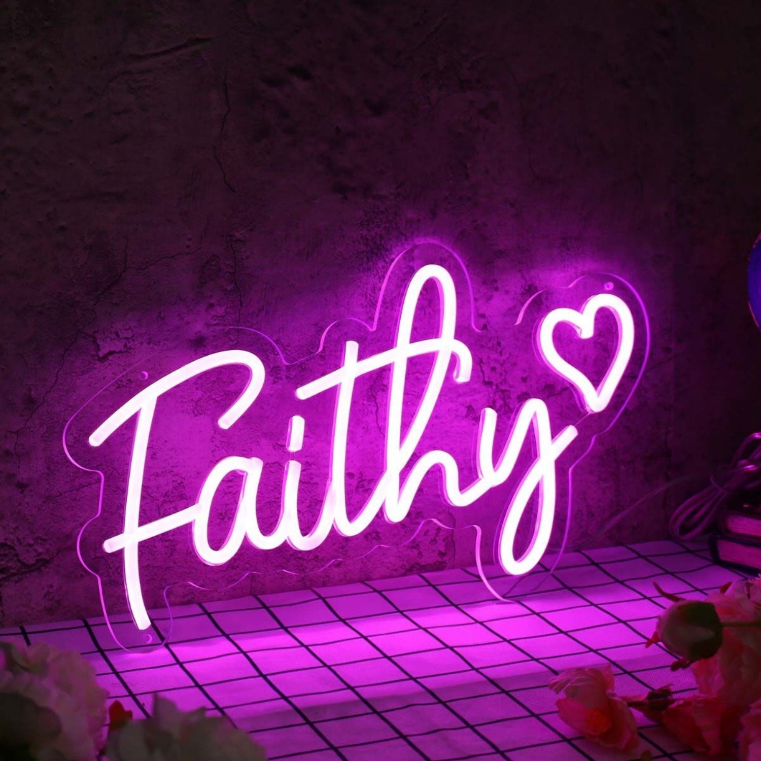 Faithy Purple Led Neon Sign - Shineneon