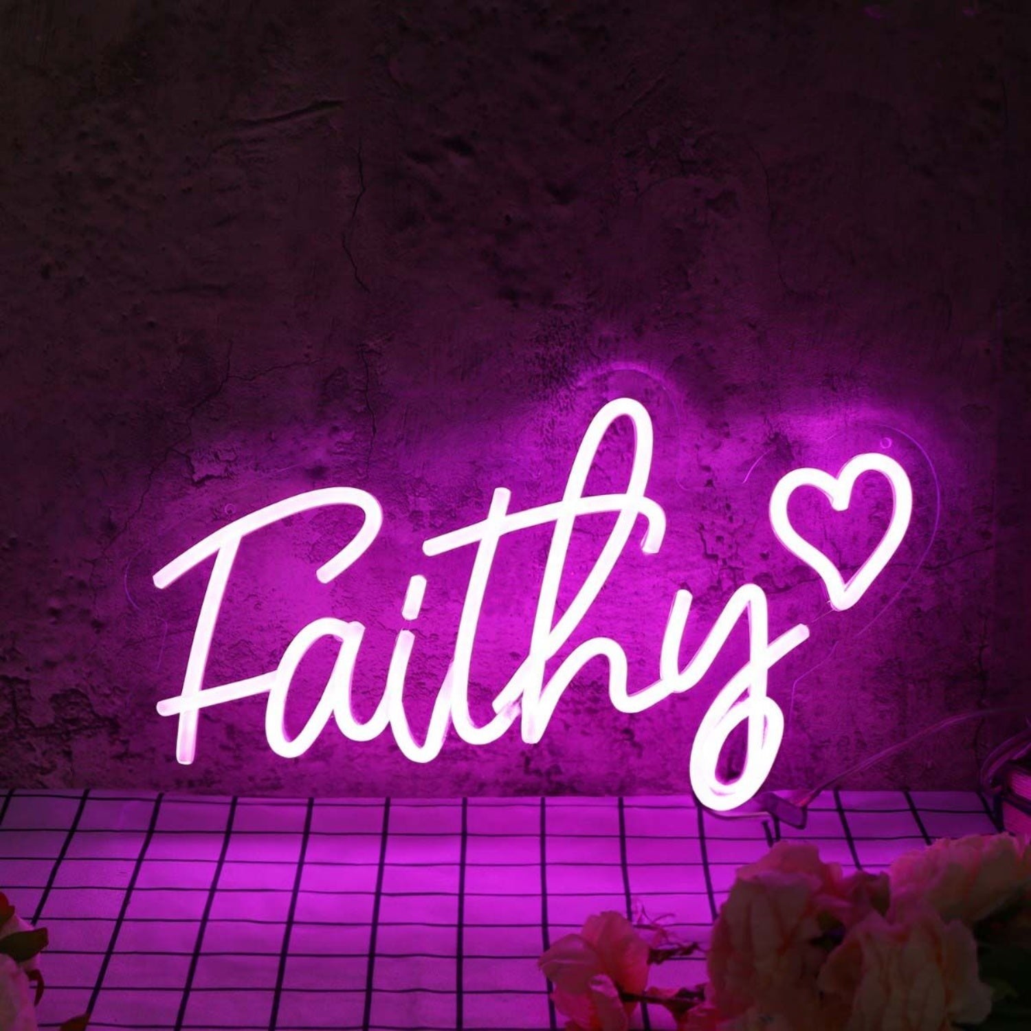 Faithy Purple Led Neon Sign - Shineneon