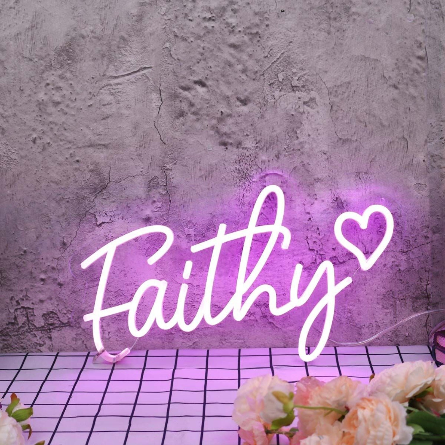 Faithy Purple Led Neon Sign - Shineneon