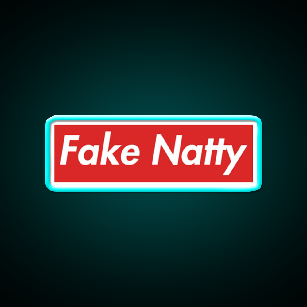 Fake Natty Gym Fitness Led Neon Sign Rgb Color - Size and dimension reference
