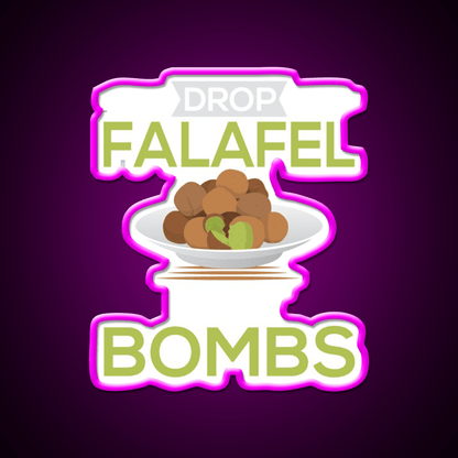 Falafel Arabic Finger Food Snack Food Led Neon Sign Rgb Color - Shineneon