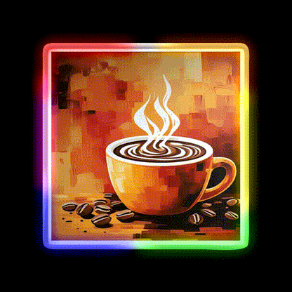 Fall In Love Cafe Led Neon Sign Espresso Bar Art Rgb Color