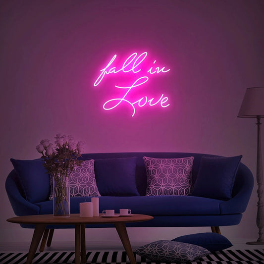 Fall In Love Led Sign Business Neon Sign