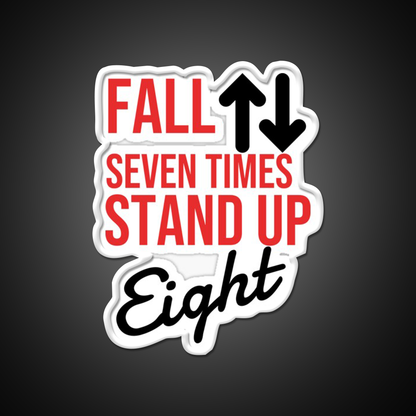 Fall Seven Times Stand Up Eight Gym Fitness Led Neon Sign Rgb Color - LED neon sign view 11