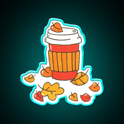 Fall Vibes Cafe Led Neon Sign Espresso Bar Art Bakery Wall Art Rgb Color