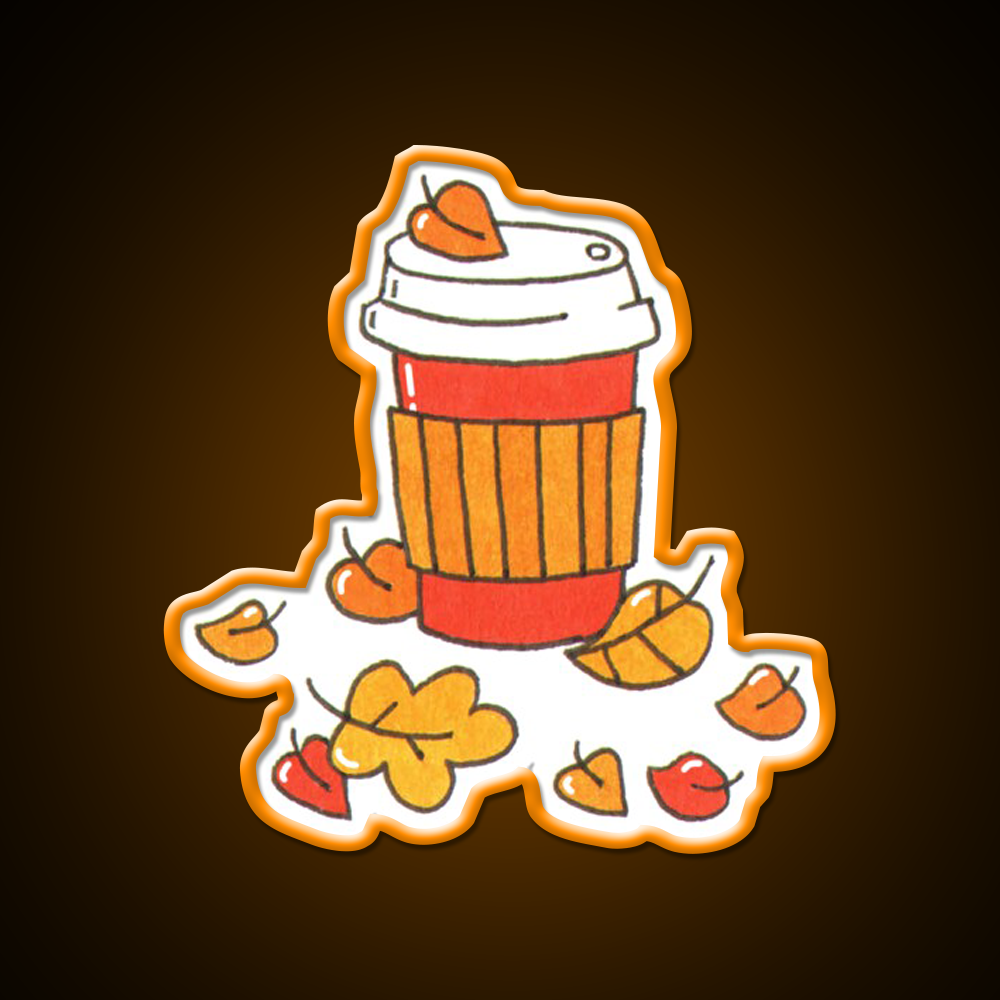 Fall Vibes Cafe Led Neon Sign Espresso Bar Art Bakery Wall Art Rgb Color