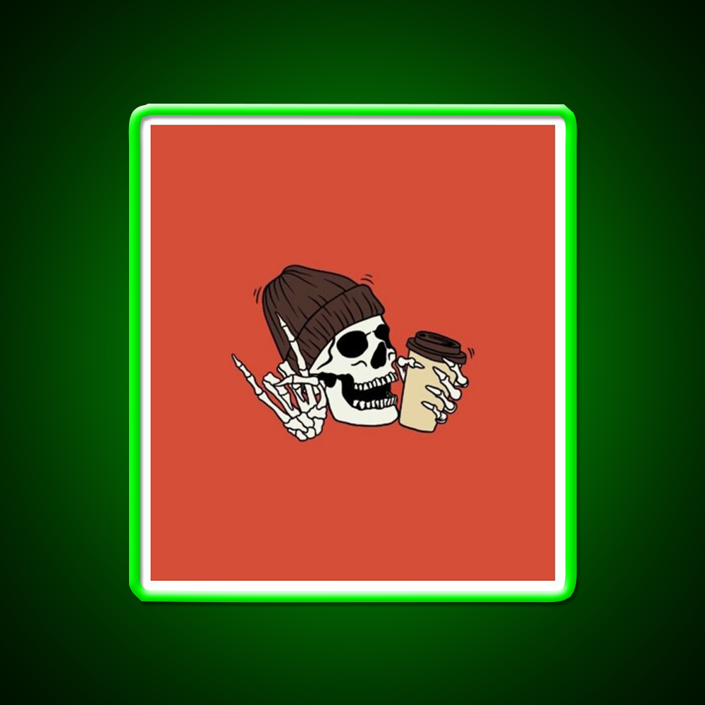 Fall Vibes Cafe Led Neon Sign Espresso Bar Art For Coffee Shop Rgb Color