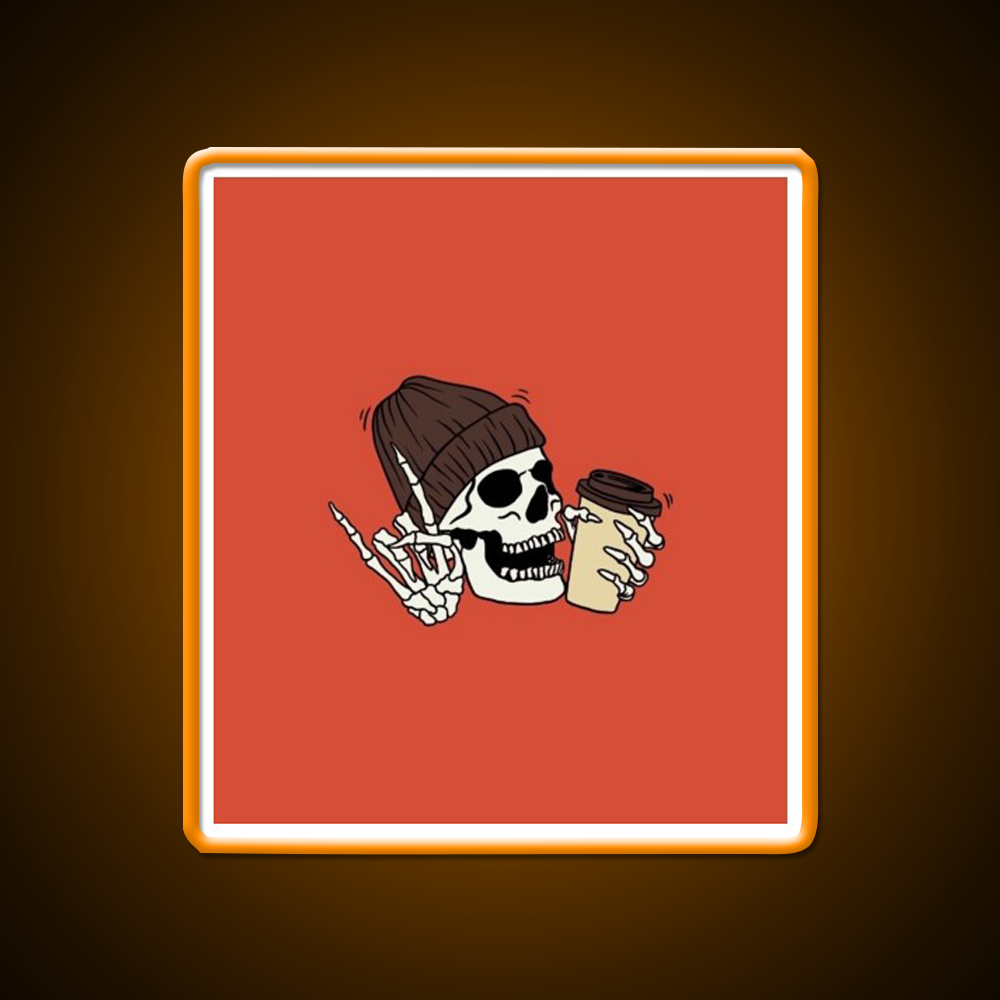 Fall Vibes Cafe Led Neon Sign Espresso Bar Art For Coffee Shop Rgb Color