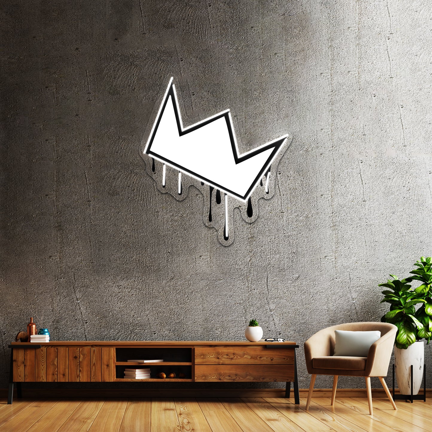 Fallen King Artwork Custom Neon Led Sign