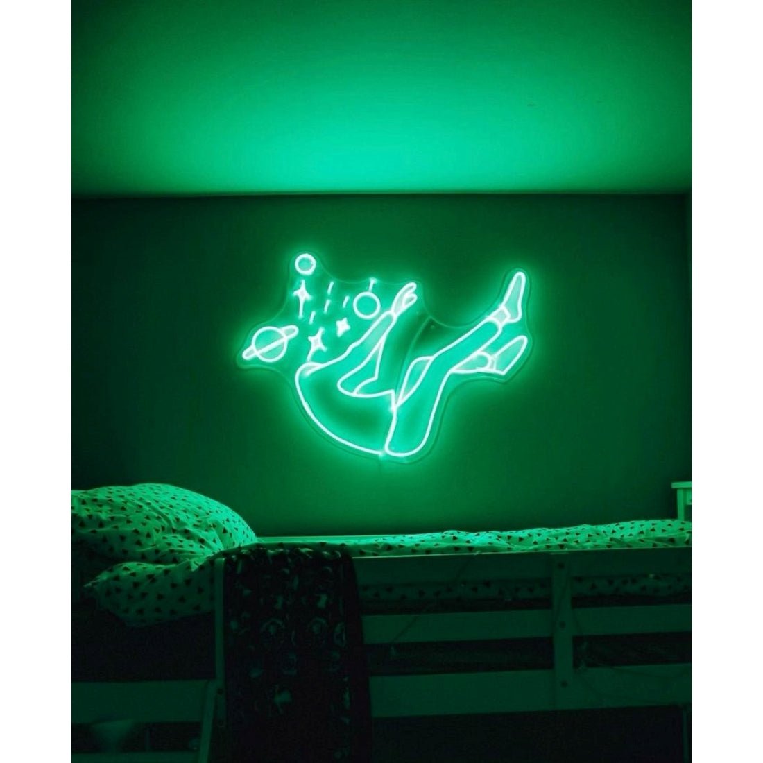 Falling Into Outer Space Led Sign Business Neon Sign - Shineneon