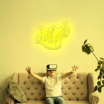 Falling Into Space Neon Sign Large Led Signs - Shineneon