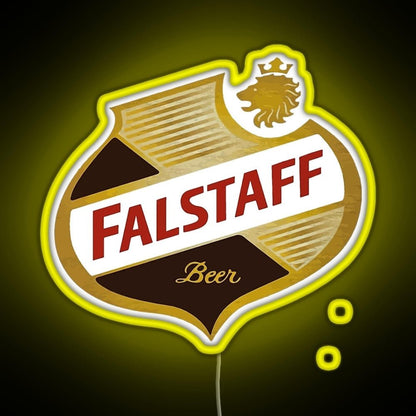 Falstaff Beer Shield Beer Retro Vintage Rgb Led Neon Sign Pop Wall Art - Shineneon