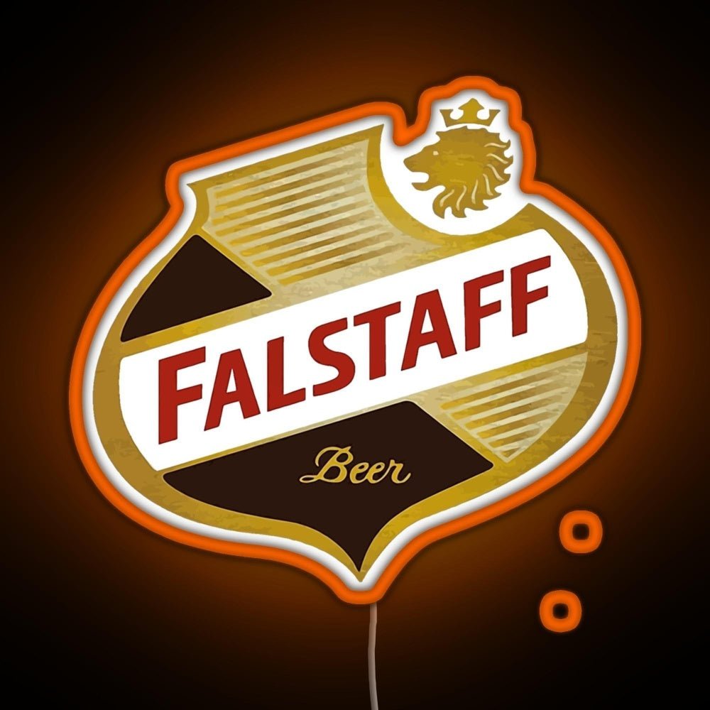 Falstaff Beer Shield Beer Retro Vintage Rgb Led Neon Sign Pop Wall Art - Shineneon