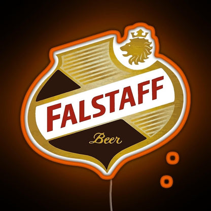 Falstaff Beer Shield Beer Retro Vintage Rgb Led Neon Sign Pop Wall Art - Shineneon