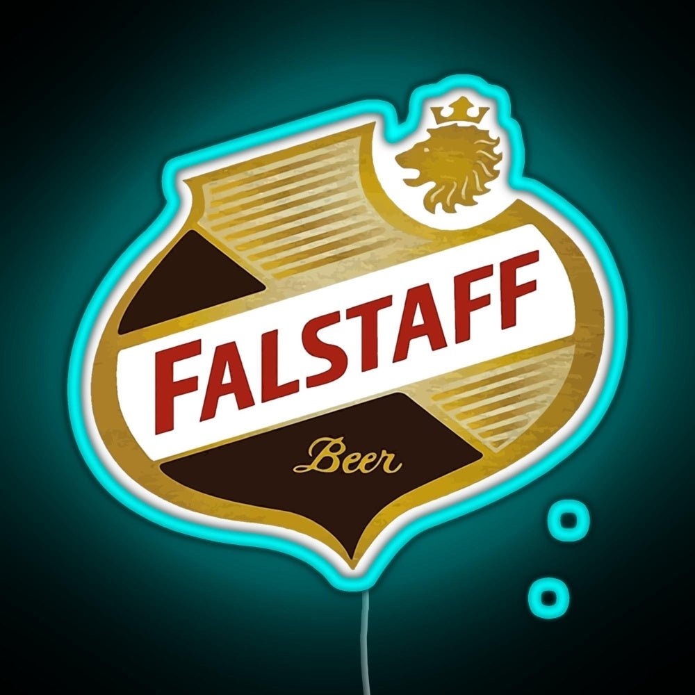 Falstaff Beer Shield Beer Retro Vintage Rgb Led Neon Sign Pop Wall Art - Shineneon
