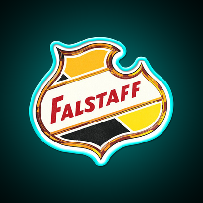 Falstaff Retro Defunct Beer Bar Decor Led Neon Sign Rgb Color - Size and dimension reference