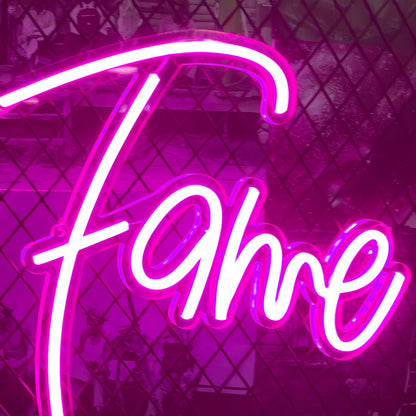 Fame Neon Sign Illuminated Shine Bright Like A Star | Shineneon