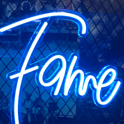 Fame Neon Sign Illuminated Shine Bright Like A Star | Shineneon