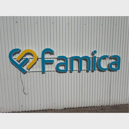 Famica 3D Frontlit And Backlit Channel Letter Led Light Sign - Shineneon