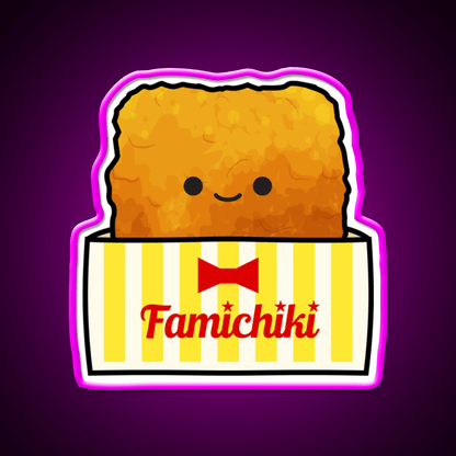 Famichiki Japanese Konbini Fried Chicken Snack Food Led Neon Sign Rgb Color - Shineneon