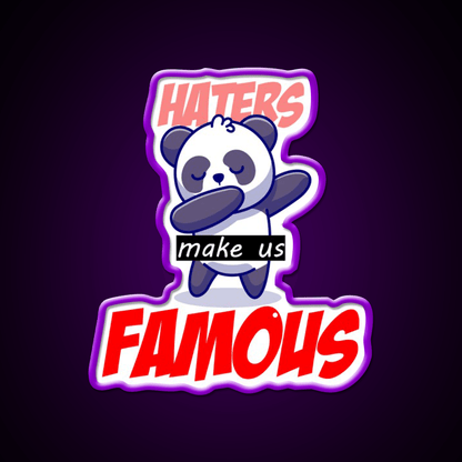 Famous Panda Asian Cultural Led Neon Sign Rgb Color - Shineneon