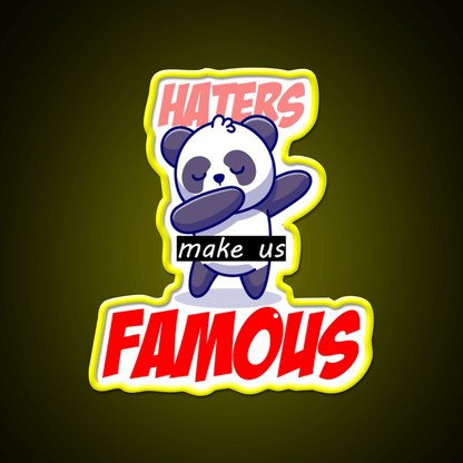 Famous Panda Asian Cultural Led Neon Sign Rgb Color - Shineneon