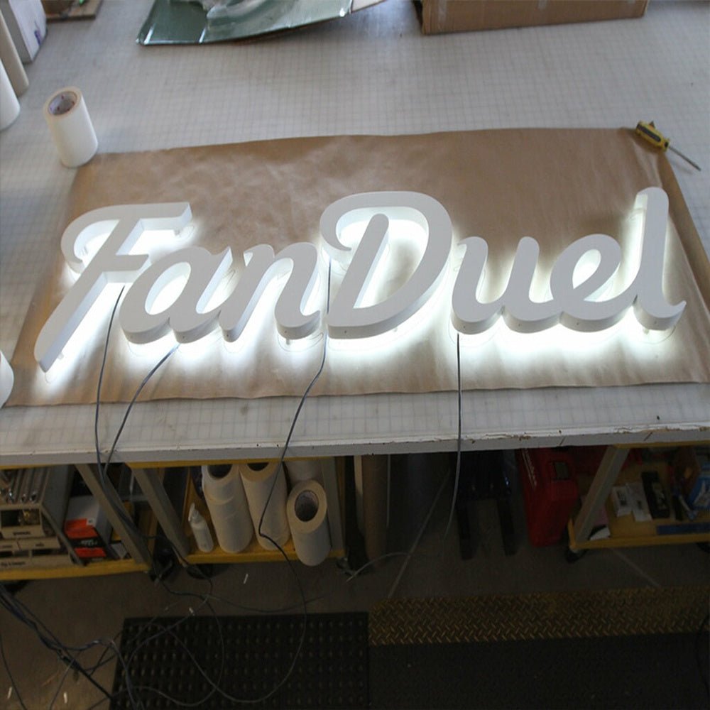 Fan Duel 3D Backlit Channel Letters Led Light Sign - Shineneon