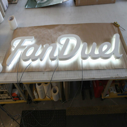 Fan Duel 3D Backlit Channel Letters Led Light Sign - Shineneon