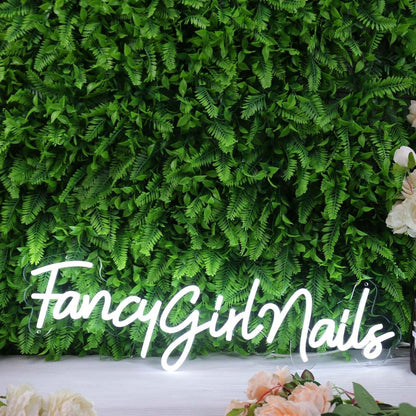 Fancy Girl Nails White Led Neon Sign - Shineneon