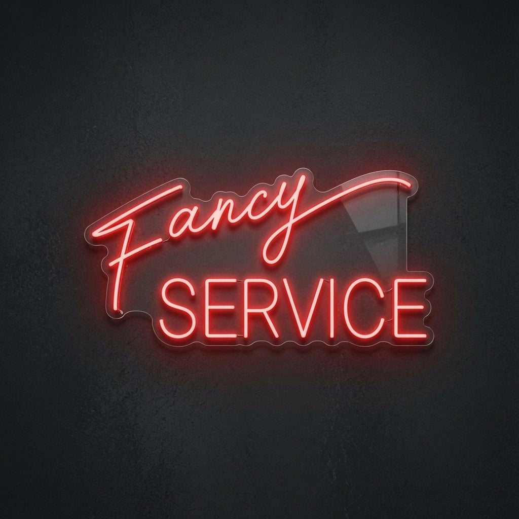 Fancy Service Business LED Neon Sign - 01 Original Product Image