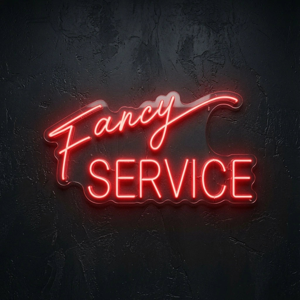 Fancy Service Business LED Neon Sign - 02 High-Converting Product Image