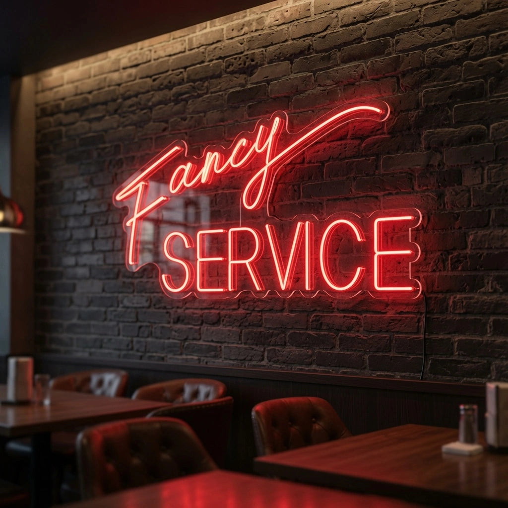 Fancy Service Business LED Neon Sign - 03 Real Lifestyle Scene