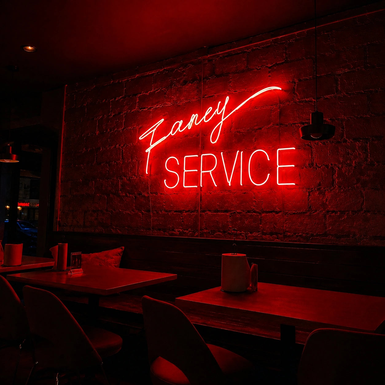 Fancy Service LED Neon Sign - 01 Original Product Image