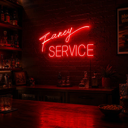Fancy Service LED Neon Sign - 02 High-Converting Product Image
