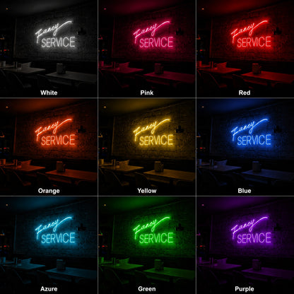 Fancy Service LED Neon Sign - 05 Color Grid
