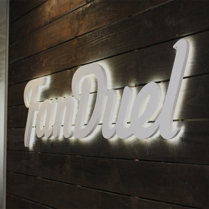 Fanduel 3D Frontlit And Backlit Channel Letter Led Light Sign - Shineneon
