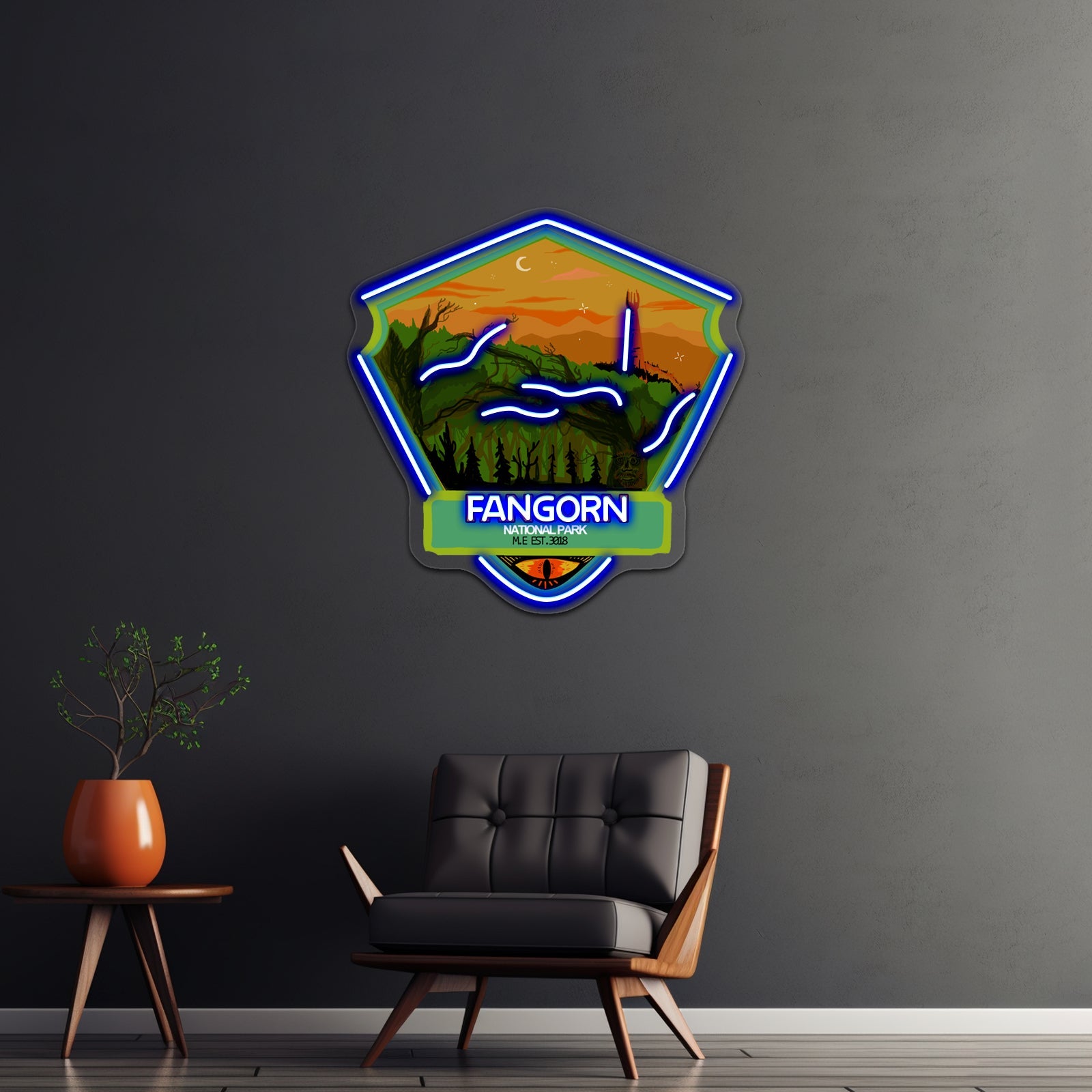 Fangorn Forest National Park Artwork Custom Neon Led Sign - Shineneon