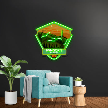 Fangorn Forest National Park Artwork Custom Neon Led Sign