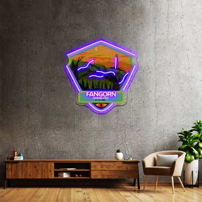 Fangorn Forest National Park Artwork Custom Neon Led Sign